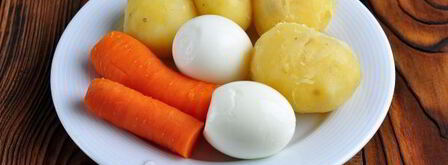 салат-закуска оливье в ветчине. Шаг 4