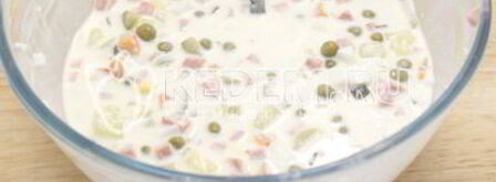 заливное оливье. Шаг 8