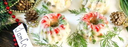 заливной салат оливье со шпротами. Шаг 10