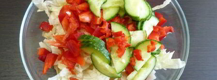 овощной салат с сыром. Шаг 3