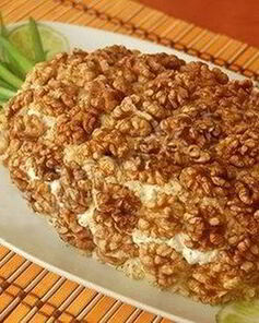 Салат Ананас с копченым окороком