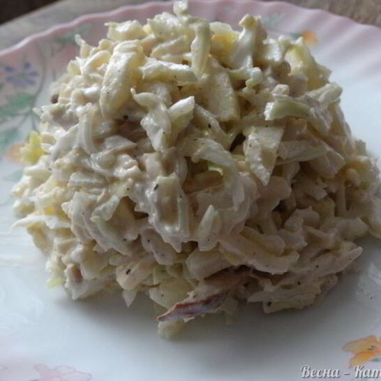 Рецепт салата белые ночи