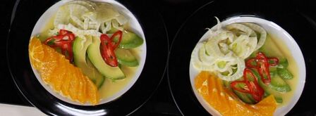 салат из авокадо и мандарина. Шаг 7