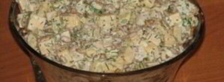 салат из консервированных ананасов. Шаг 7