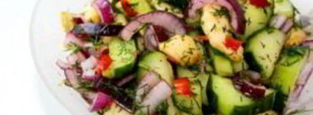 салат из яблок и огурцов. Шаг 9