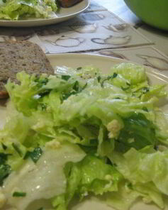 Французский зеленый салат Мимоза