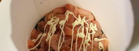 салат мимоза на новый год. Шаг 3