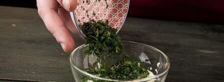 салат мимоза оригинальная. Шаг 4