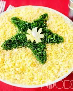 Салат Мимоза с маслом