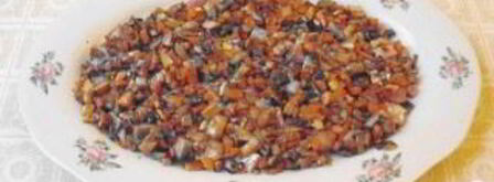 салат мимоза с сельдью. Шаг 4