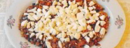 салат мимоза с сельдью. Шаг 5