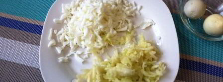 салат мимоза со шпротами. Шаг 8