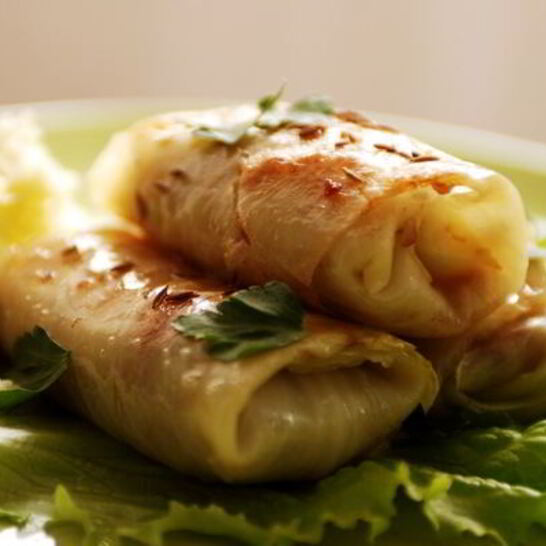 Рецепт голубцов под шубой с мясным фаршем