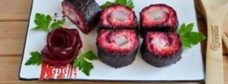 роллы селедка под шубой. Шаг 7