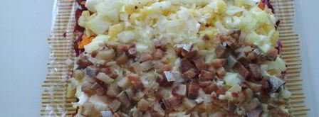 рулет селедка под шубой. Шаг 4