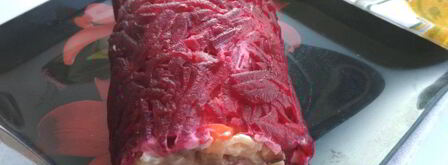 рулет селедка под шубой. Шаг 5