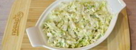 салат кальмары под шубой. Шаг 7