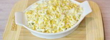 салат кальмары под шубой. Шаг 8