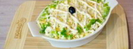 салат кальмары под шубой. Шаг 9