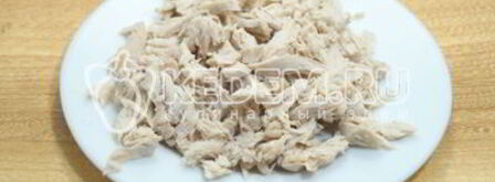 салат курица под шубой. Шаг 3