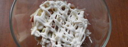 сельдь под шубой без свеклы. Шаг 5