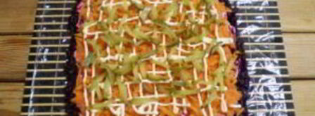 селедка под шубой в виде рулета. Шаг 7