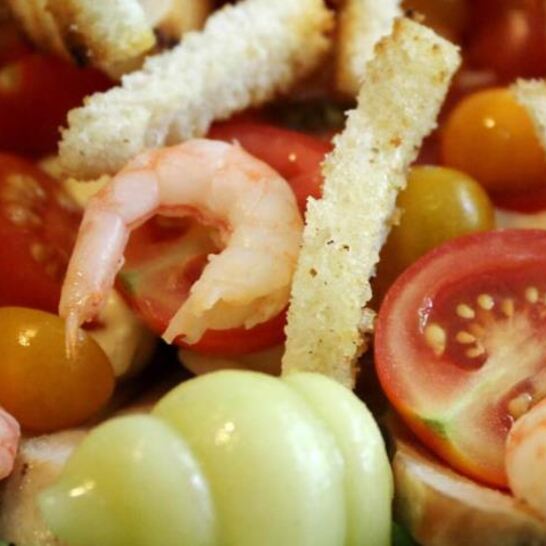 Рецепт салата цезарь морской