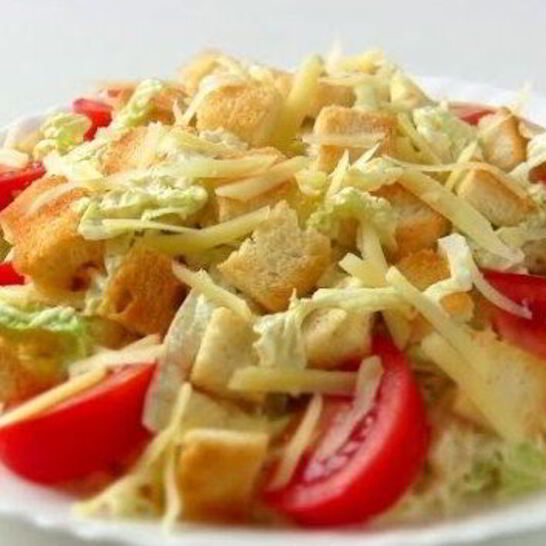 Рецепт салата цезарь с курицей по-домашнему