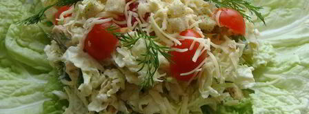 цезарь по-домашнему с пекинской капустой и куриной грудкой. Шаг 6