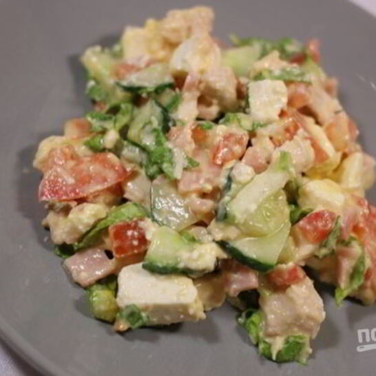 Рецепт цезаря с курицей и сухариками