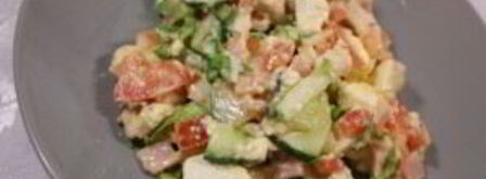 цезарь с курицей и сухариками. Шаг 7