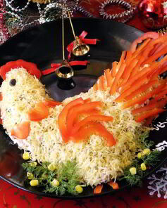 Салат Золотой петушок