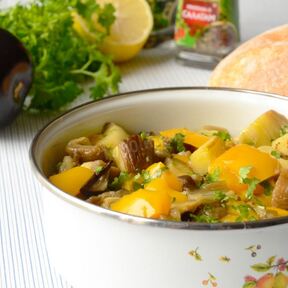 Салаты из баклажан