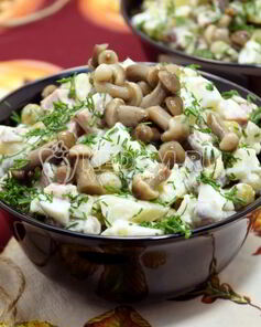 Салаты с колбасой