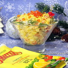 Салаты с семгой