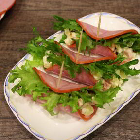 Салаты с ветчиной