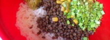 турецкий салат с рисом и чечевицей. Шаг 6