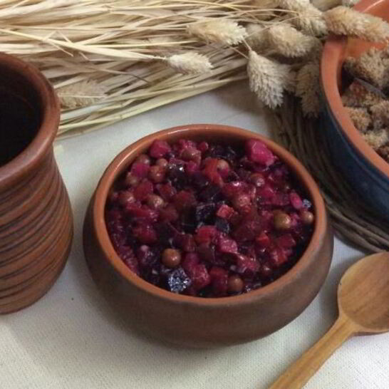 Рецепт винегрета из запеченных овощей