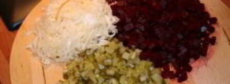 винегрет классический с фасолью. Шаг 7