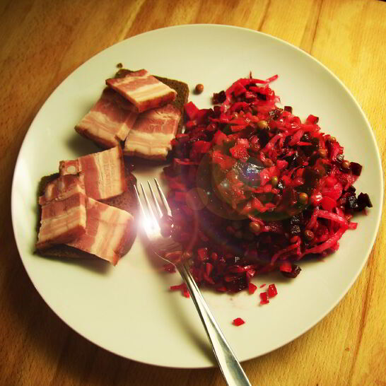 Рецепт винегрета классического с запеченными овощами