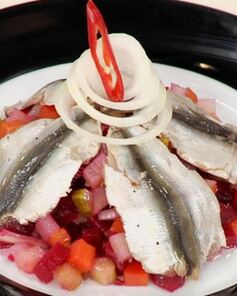 Винегрет с килькой