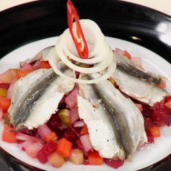 Рецепт винегрета с килькой