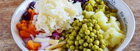 винегрет с квашеной капустой и горошком. Шаг 8