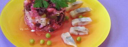 винегрет с сельдью. Шаг 4