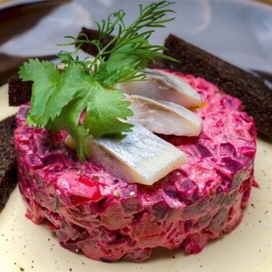 Рецепт винегрета с селедкой