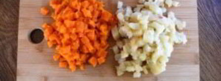 винегрет в лаваше. Шаг 3