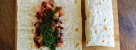 винегрет в лаваше. Шаг 5