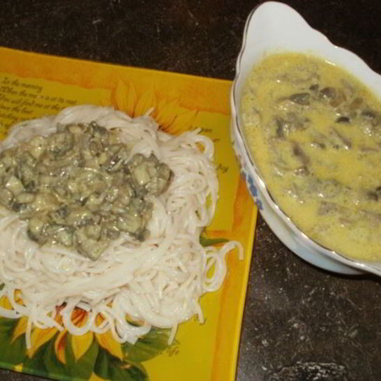 Рецепт грибного соуса со сливками