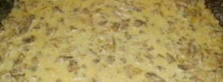 грибной соус со сливками. Шаг 6