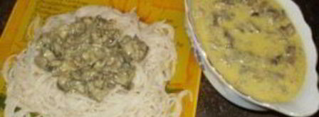 грибной соус со сливками. Шаг 7